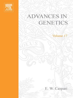 cover image of Advances in Genetics